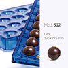 Polycarbonatformen für Schokolade suitable for Oneshot Tuttuno